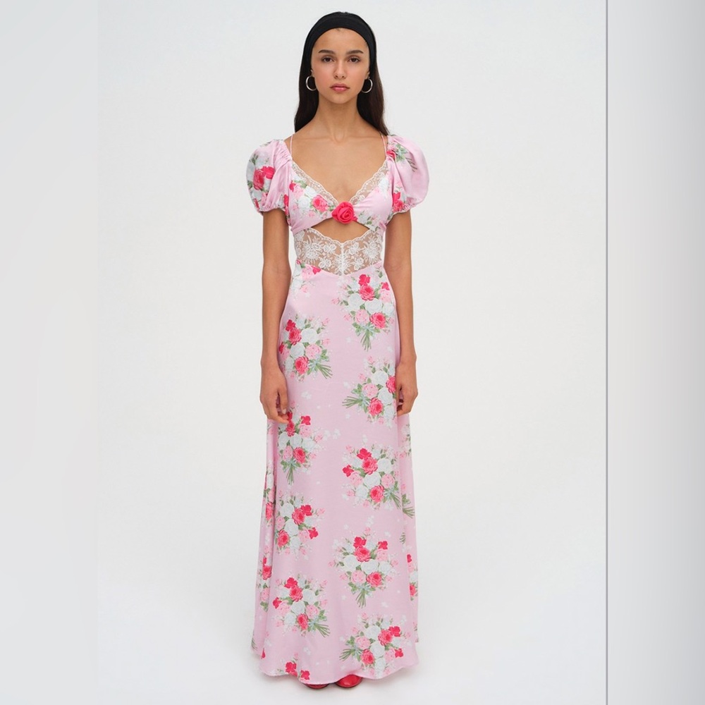 For Love & Lemons Gitanna floral maxi dress